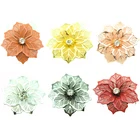 6 шт., декоративные кольца для салфеток, из сплава