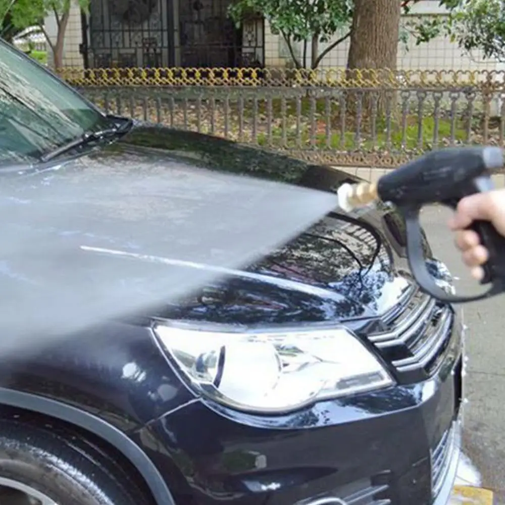 

Pressure Car Washer with 5pcs Soap Spray Nozzles 14mm Foamer Lance Quick Gun 1/4" Cannon Jet Foam Socket M22 Pump Release I6S1
