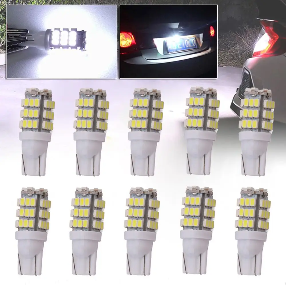 10 шт. светодиодсветодиодный лампы T10 W5W 921 светодиодные светильник пы 1206 SMD 42