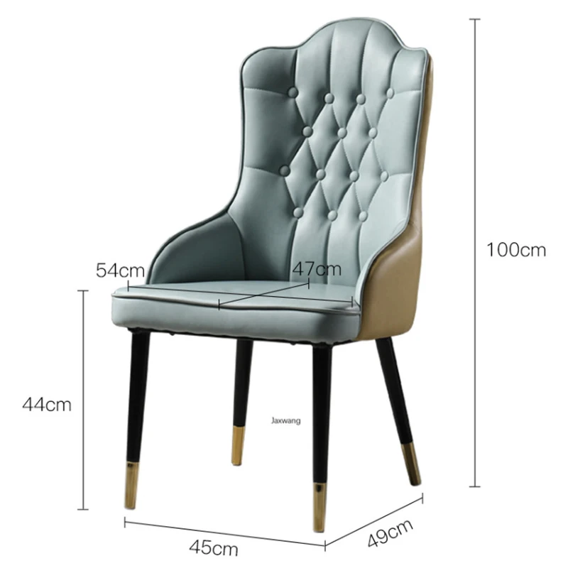 

Nordic Dining Chairs Ins Small Apartment Single Chair Home Bedroom Backrest Lazy Chair Luxury Simple Modern Balcony Lounge Chair