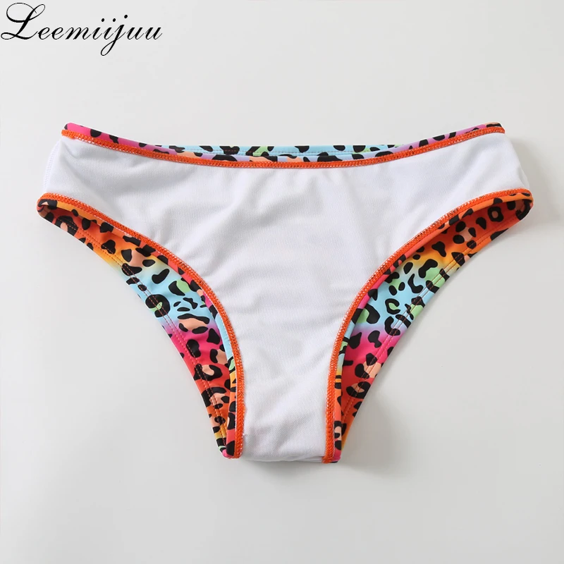 

LEEMIIJUU Sexy Solid And Print Bikini Set 2020 High Waist Swimwear Women Swimsuit Biquini Mujer Push Up Bathing Suits Beach Wear