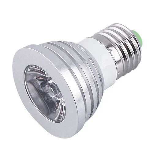 

Free Shipping! Energy Saving 4W E27 GU10 E14 B22 RGB LED Bulb Lamp light Color changing IR Remote