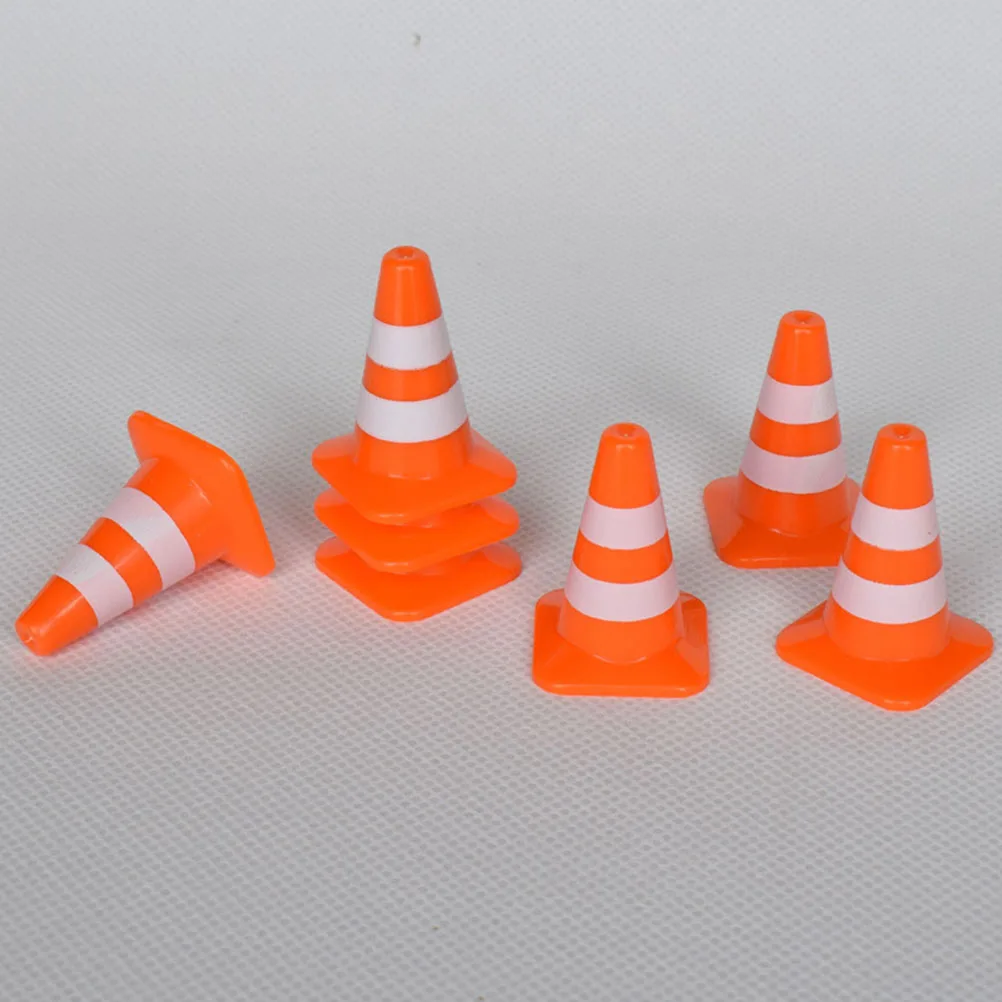 7/14pcs Mini Plastic Traffic Road Cones Toys Training Roadblock Signs Children Educational Toy Kindergarten Teaching Aids | Игрушки и