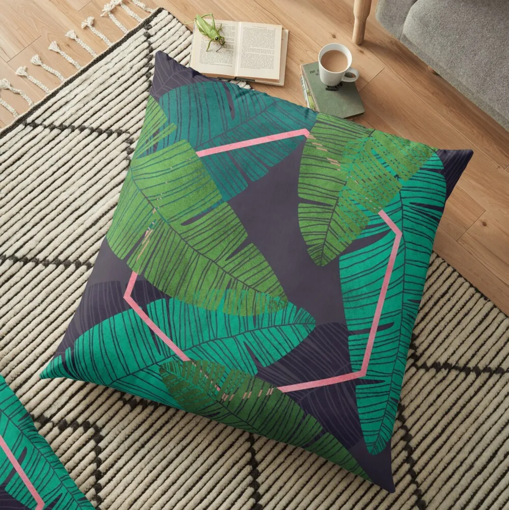 

Tropical Gig Green Leaves Printed Decorative Cushion Sofa Cover Pillow Pillowcase Spring Decorations For Home Decor Pillow Cover