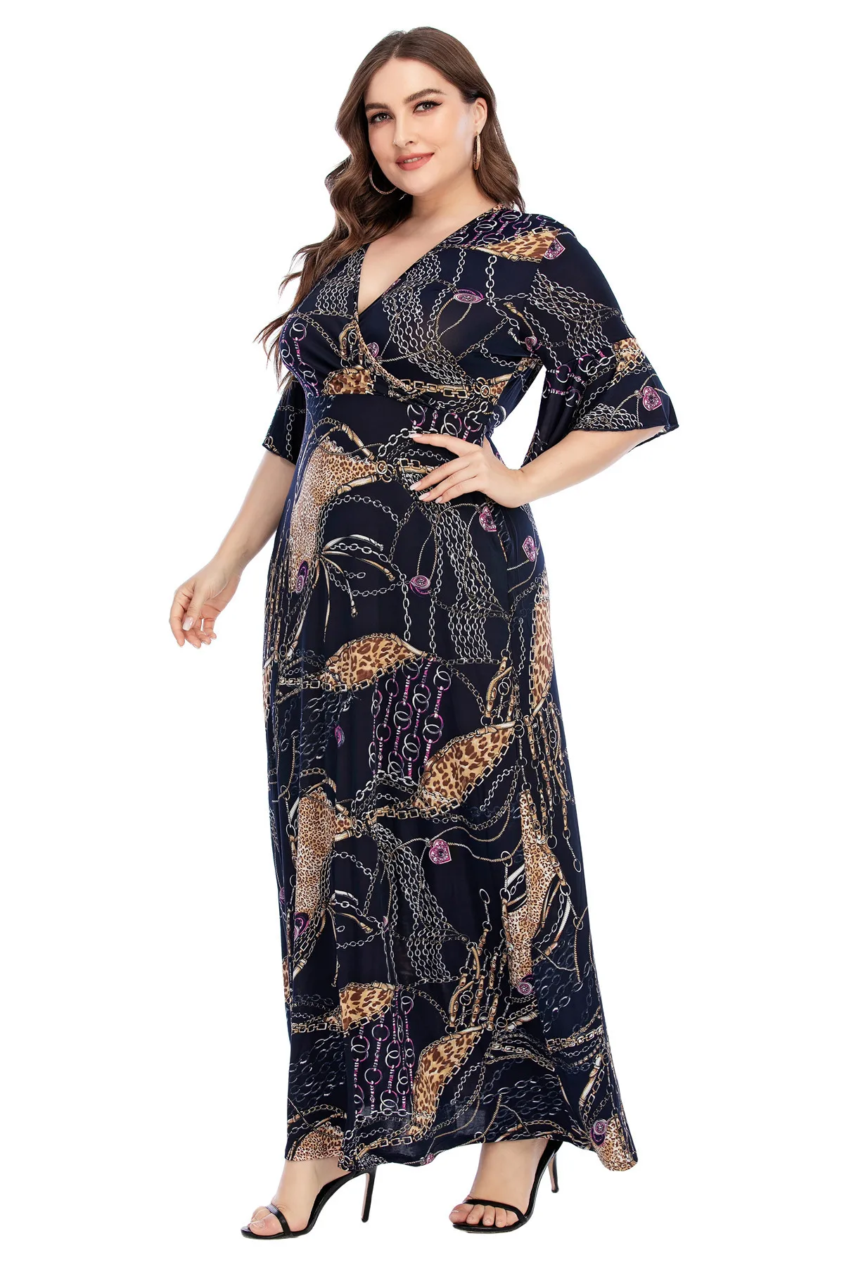 

Ramadan Turkey India Muslim Dress Print Maxi Abaya Duabi Arabic Vestidos Moroccon Kaftan Islamic Clothing Jilbab Gown Robe 2021