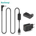 Зарядное устройство для мобильного телефона, USB-кабель, устройство для подзарядки аккумулятора, адаптер постоянного тока 5 В, 3 А для Canon EOS 450D 500D 1000D XS XSi T1i