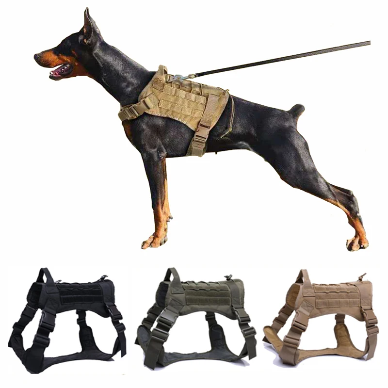 

Военный Тактический поводок для собак, прочный жилет для средних и больших собак, поводок немецкой овчарки, поводок для собак