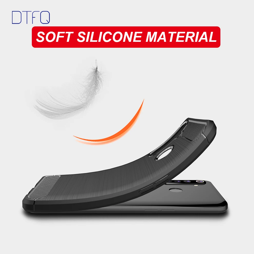 

Case for Realme 5 5i 5 Pro 6i C2 2 Wire Drawing Soft Back Cover Carbon Fiber Matte Silicone Case for Oppo Realme X2 XT Q
