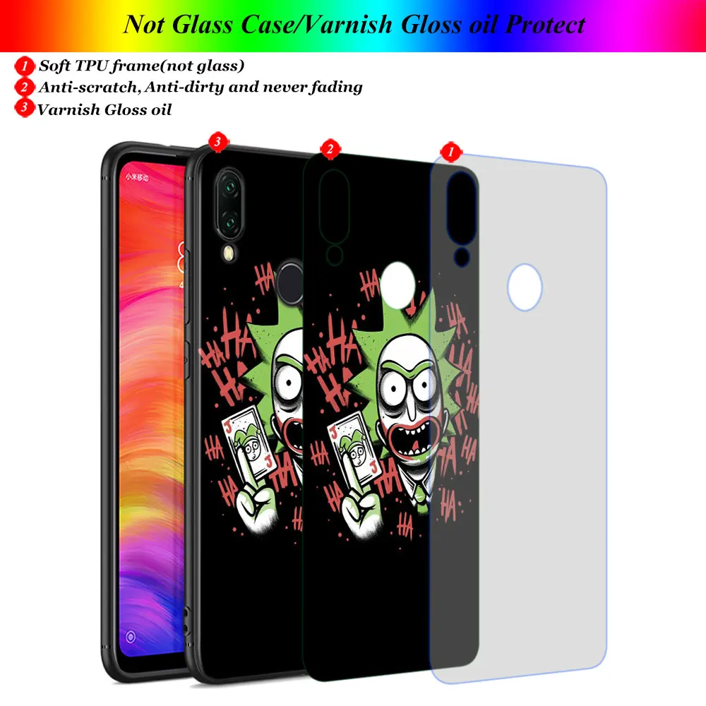 Черный силиконовый чехол Рик и Морти модный для Xiaomi Redmi Note 8 7 6 5 4X4 K20 Pro 7A 6A 6 S2 5A Plus чехол для телефона