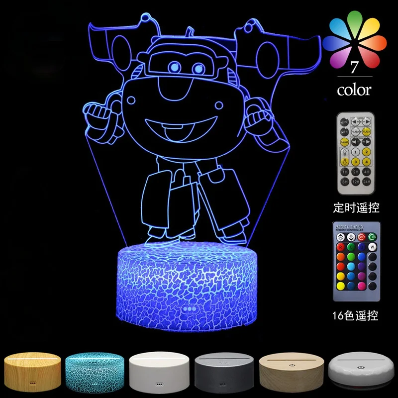 

TAKARA TOMY супер летающий человек 3D ночной Светильник креативный подарок светодиодный цветной сенсорный маленький Настольный светильник Рожд...