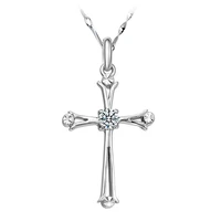high end fashion trend christian jesus cross pendant necklace accessories clavicle chain