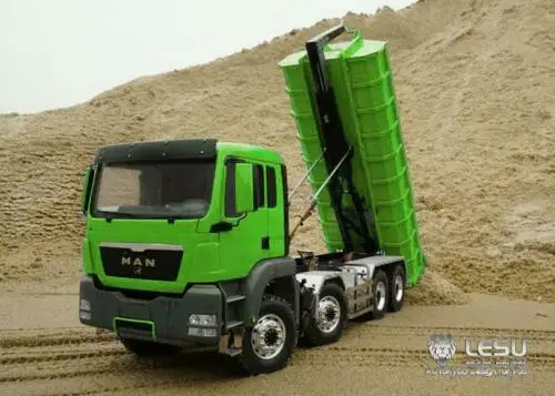 LESU самосвал 1/14 гидравлический цилиндр MAN Car TGS 8*8 RC звук Металлическое шасси |