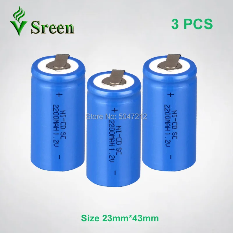 С никелевым листом SC 2200mAh 1 2 V NI CD аккумуляторная батарея DIY для Subc аккумуляторных