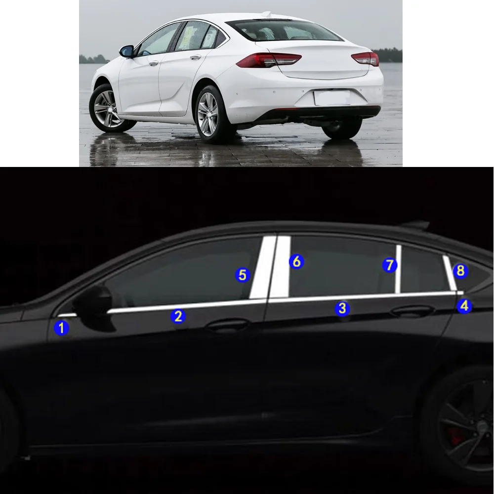 

Car Styling Sticker Garnish Pillar Window Middle Strip Trim Frame Hoods Parts For Buick Regal 2017 2018 2019