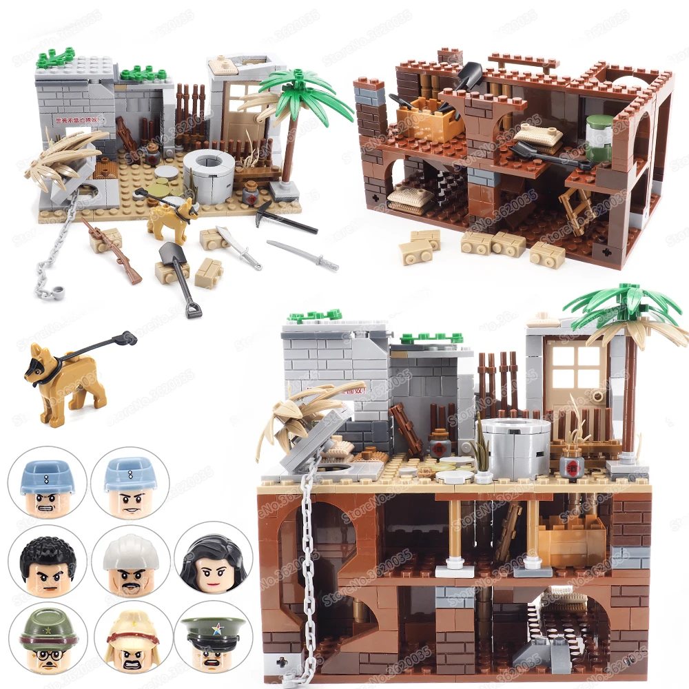 Классические военные фигурки Второй мировой войны сборные строительные блоки