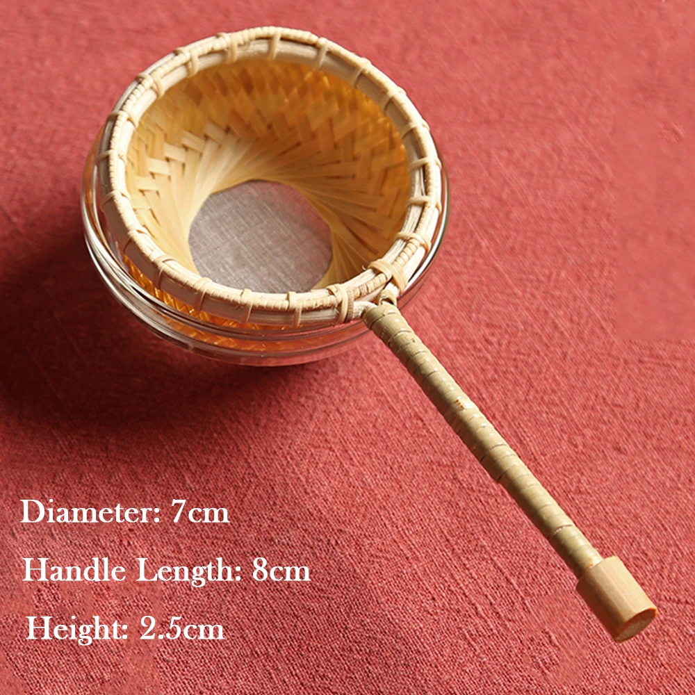 Бамбуковое чайное ситечко ручной работы мини-фильтр для кофе вина соевого молока