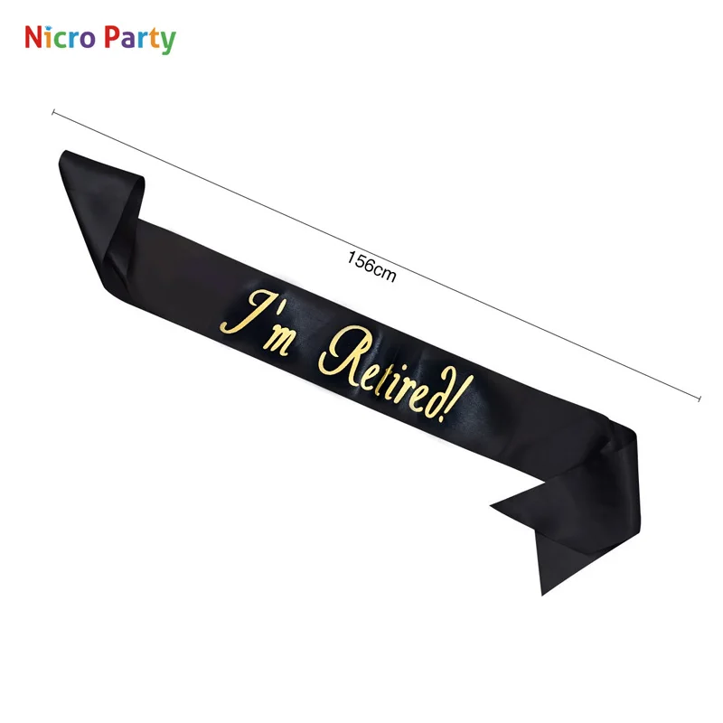 Пояс Nicro I'm на пенсию золотистый штампованный ремень плечо украшение для
