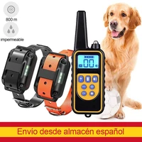 pet dog training collar remote electric shock vibration rechargeable rainproof blue lcd for 3 dogs collar de adiestramiento para