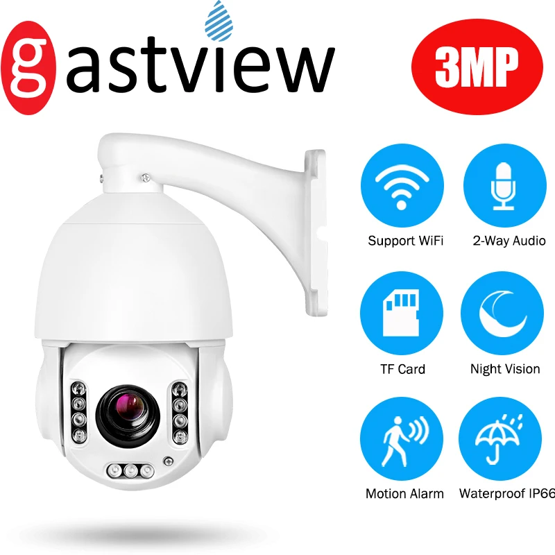 4 5 дюймов 3MP беспроводной Wifi автоматическое отслеживание 5X оптический зум