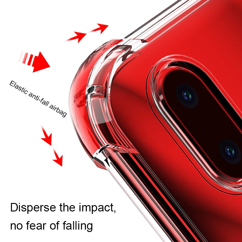 Чехол-подушка безопасности для Huawei Y9 Y7 Y6 Y5 Prime Pro 2018 2019 прозрачный защитный чехол Y8S