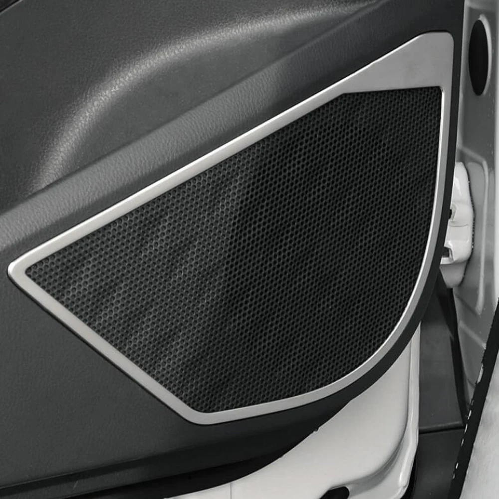 

For Toyota CHR C-HR 2020 2017 2018 2019 Interior Car Door Speaker Horn Frame Trim Stickers Speaker Frame Protector Styling