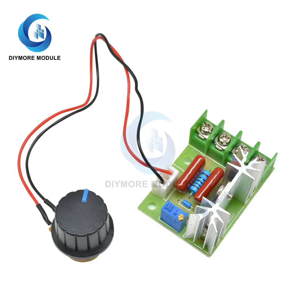 Плата контроллера скорости двигателя переменный ток 50-220 В 2000 Вт стабилизатор