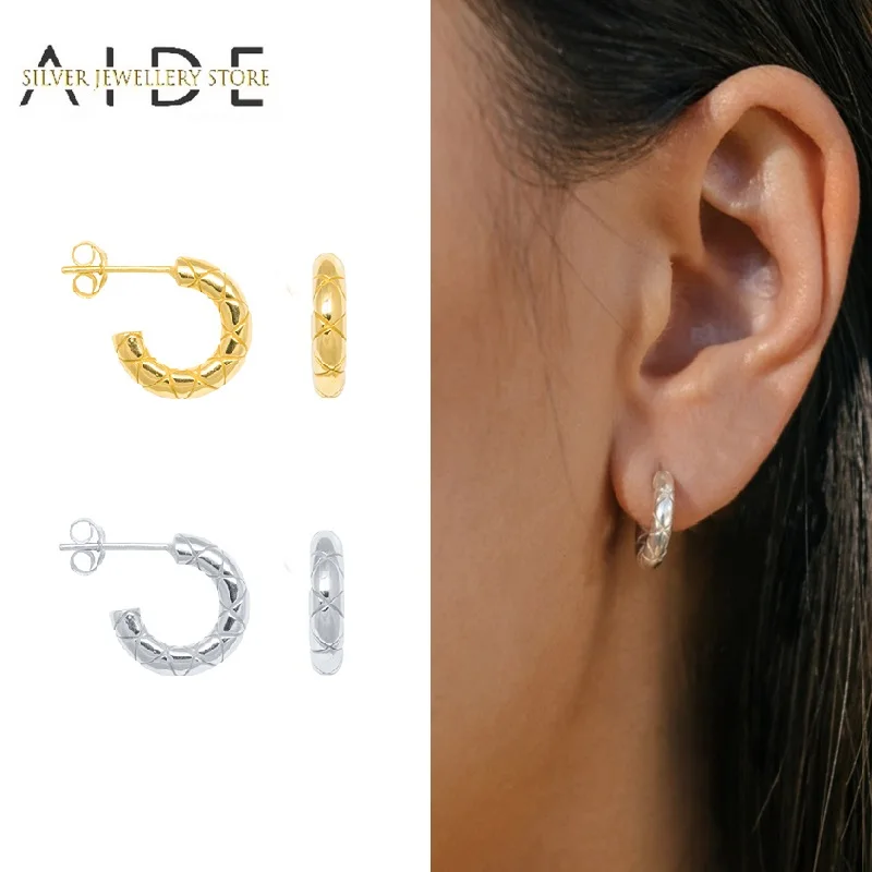 

AIDE модная C Форма серьги-гвоздики для женщин в стиле Панк Изысканный INS Глянцевая под змеиную кожу; Серьги в стиле пирсинга ювелирные изделия...