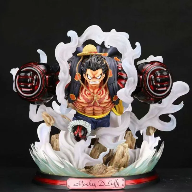 

Anime One Piece Luffy Statue Snake Man 4 Max Muscle Big Fist Action Figure Collection Model 28cm Toy