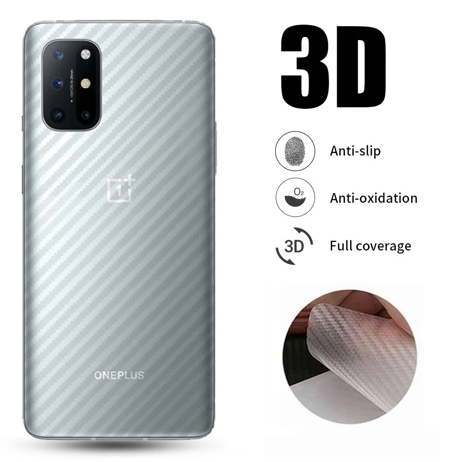 10 шт./лот 3D углеродного волокна задний Экран протектор для Oneplus 8T 8 Pro 9 OnePlus Nord N100 N10