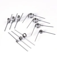 10pcs 0 3 0 4 0 5 0 6 0 7 0 8mm spring steel or 304 stainless steel small v shaped coil torsion spring 90 135 175 180 degree