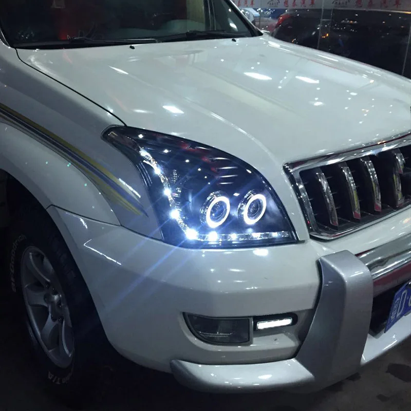 Автомобильная фара для Toyota Prado FJ120 LC120 светодиодный фары линзы проектора Bi Xenon