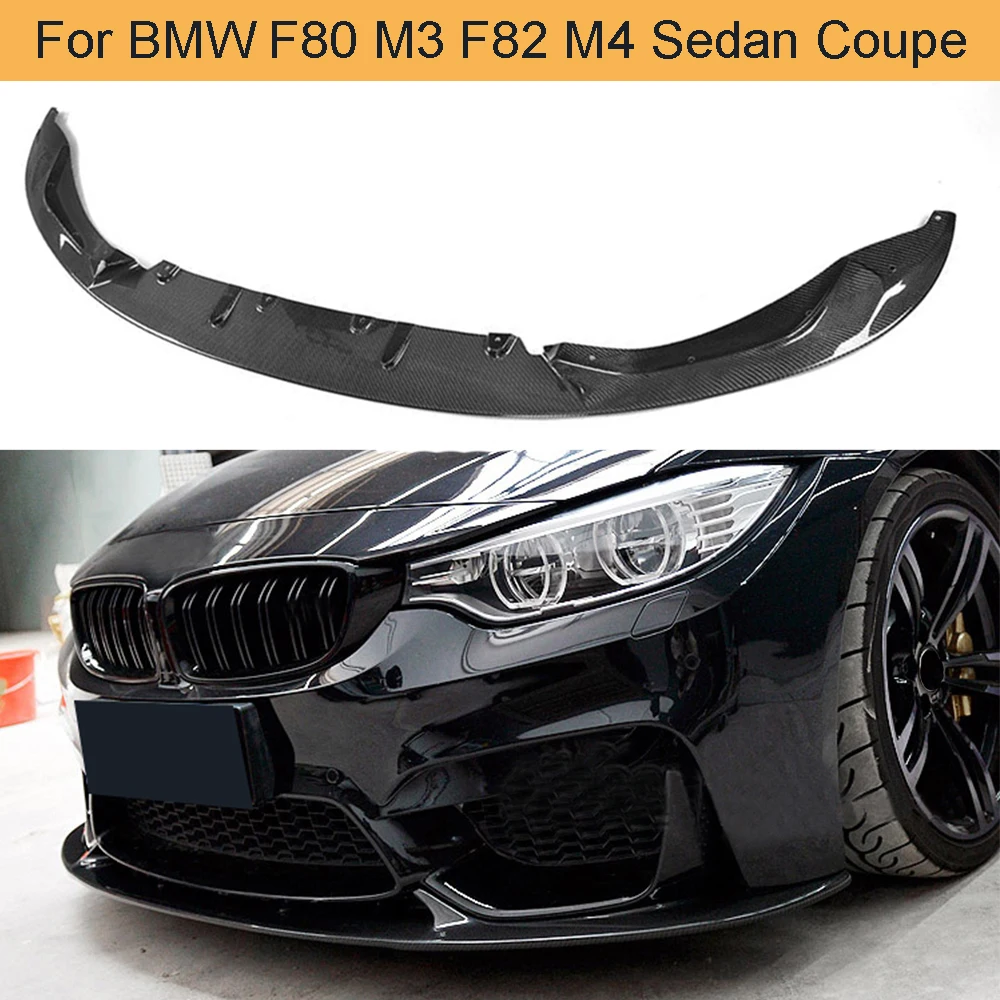 

Carbon Fiber Front Bumper Lip Spoiler Diffuser Chin For BMW F80 M3 F82 F83 M4 Sedan Coupe Convertible 2014 - 2019 Two Style