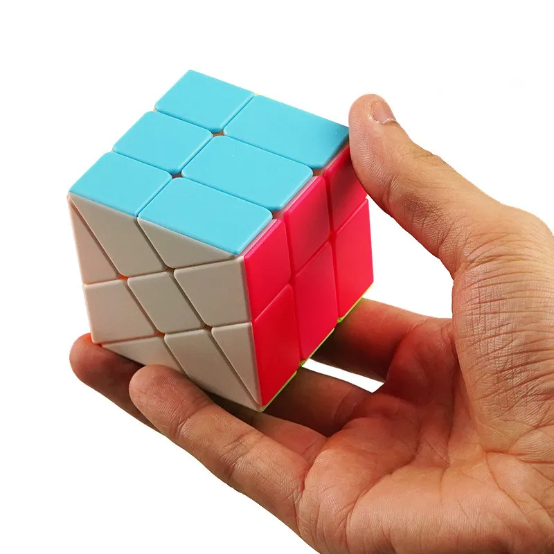 Кубик головоломка ShengShou 3x3x3 колесо для ветра неравный Магический кубик 55 мм