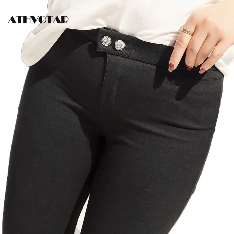 Женские бархатные плотные леггинсы ATHVOTAR женские зимние теплые для фитнеса
