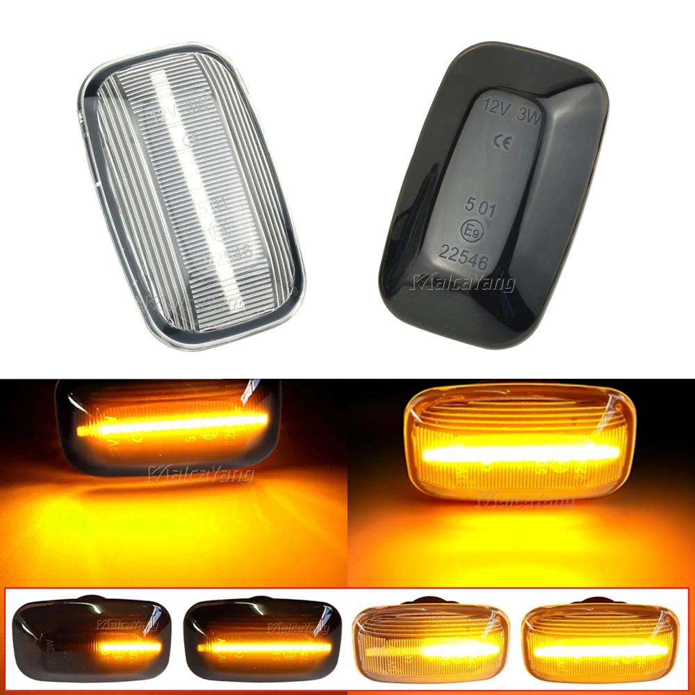 

LED Dynamic Turn Signal Light Side Marker Indicator Repeater Lamp For Toyota Land Cruiser J70 J80 J100 Series LC70 LC80 LC100