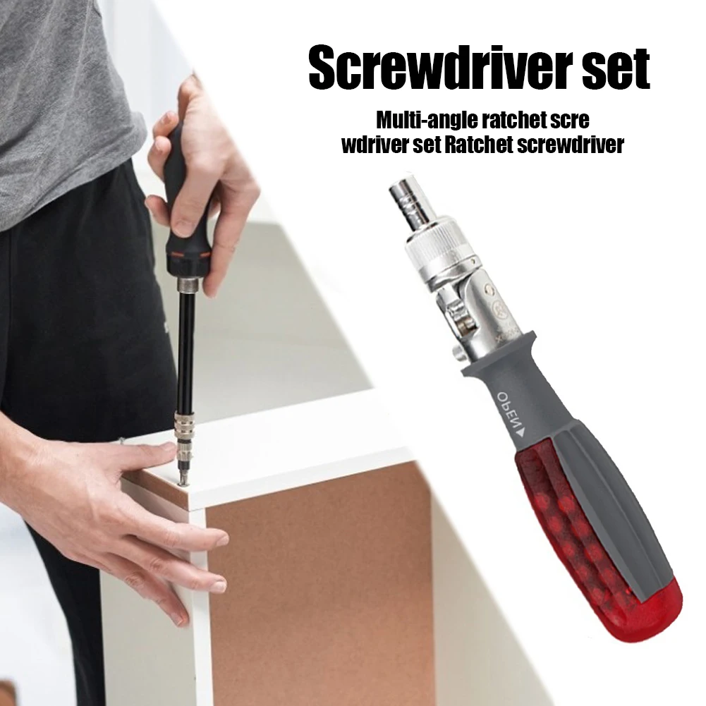 

Multifunction Ratchet Screwdriver Set Hand Tool Professional Screwdriver Multi-Bit Screw Driver Electrician Disassembly HandTool