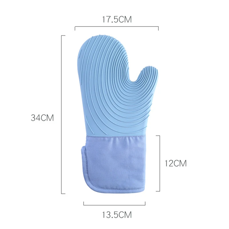 

Nordic Style Thickened Silicone Microwave Gloves Heat Proof Baking Bbq Oven Glove Hot Pot Mitts Heat Resistant Kitchen Tool 2021