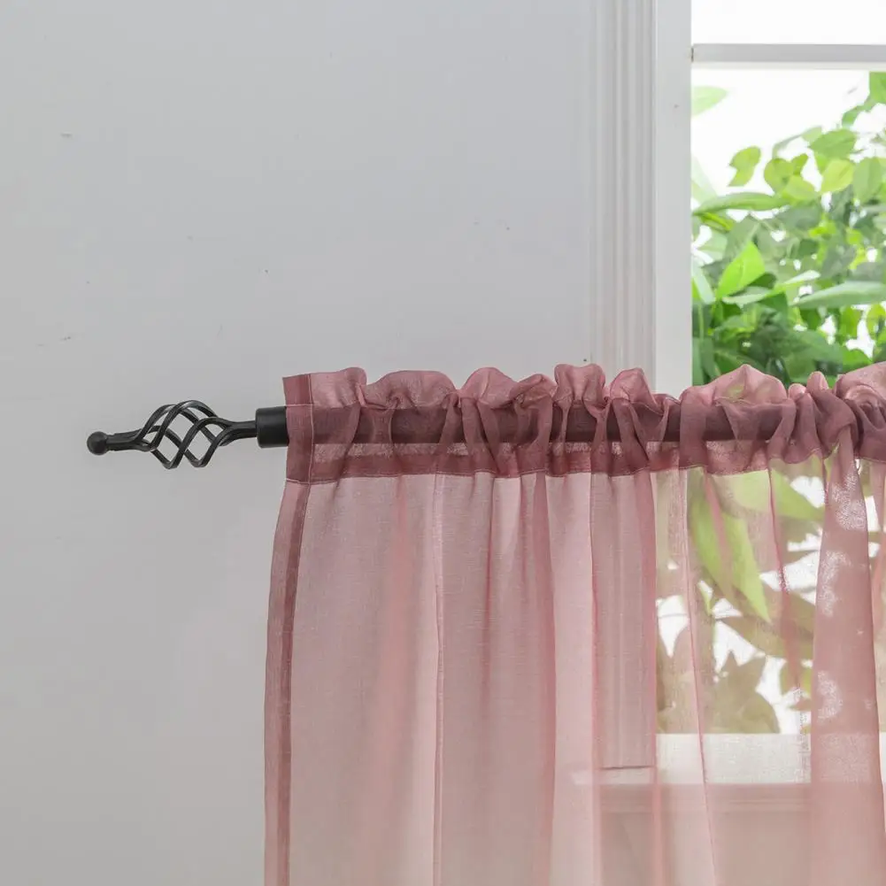 Занавеска с радужным принтом для украшения окон из полиэстера длинная