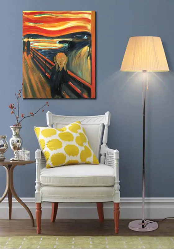 Картина маслом от Edvard Munch The Scream высокое качество ручная роспись известные