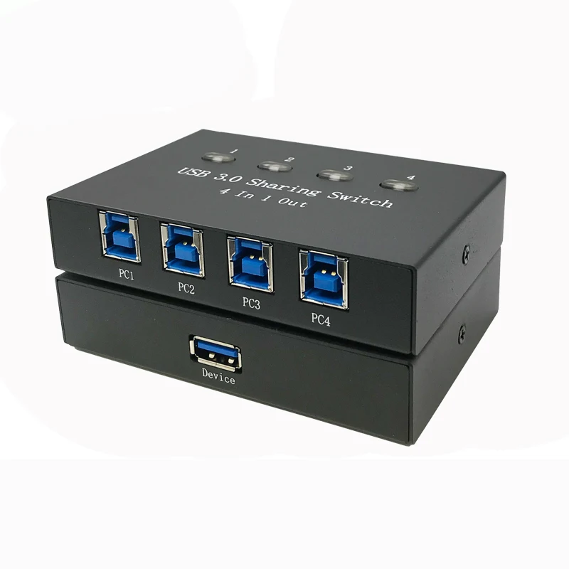 Коммутатор iT well USB3.0 переключатель 4 компьютера совместное использование 1 USB 3 0