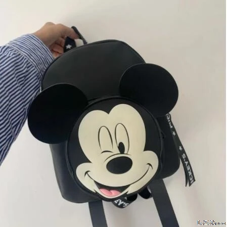 Диснеевских мультфильмов модный Микки Маус Нейлоновый Рюкзак Сумки силиконовый