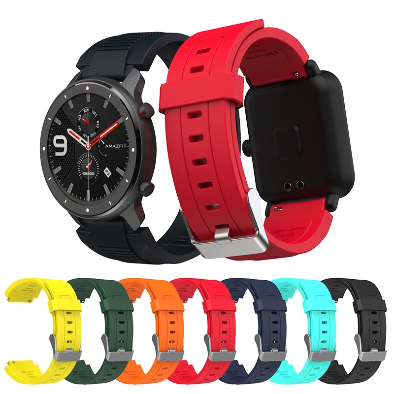 Ремешок для умных часов Amazfit bip S GTR 42 мм 47 GTS сменный ремешок xiaomi huami lite midong браслет 20