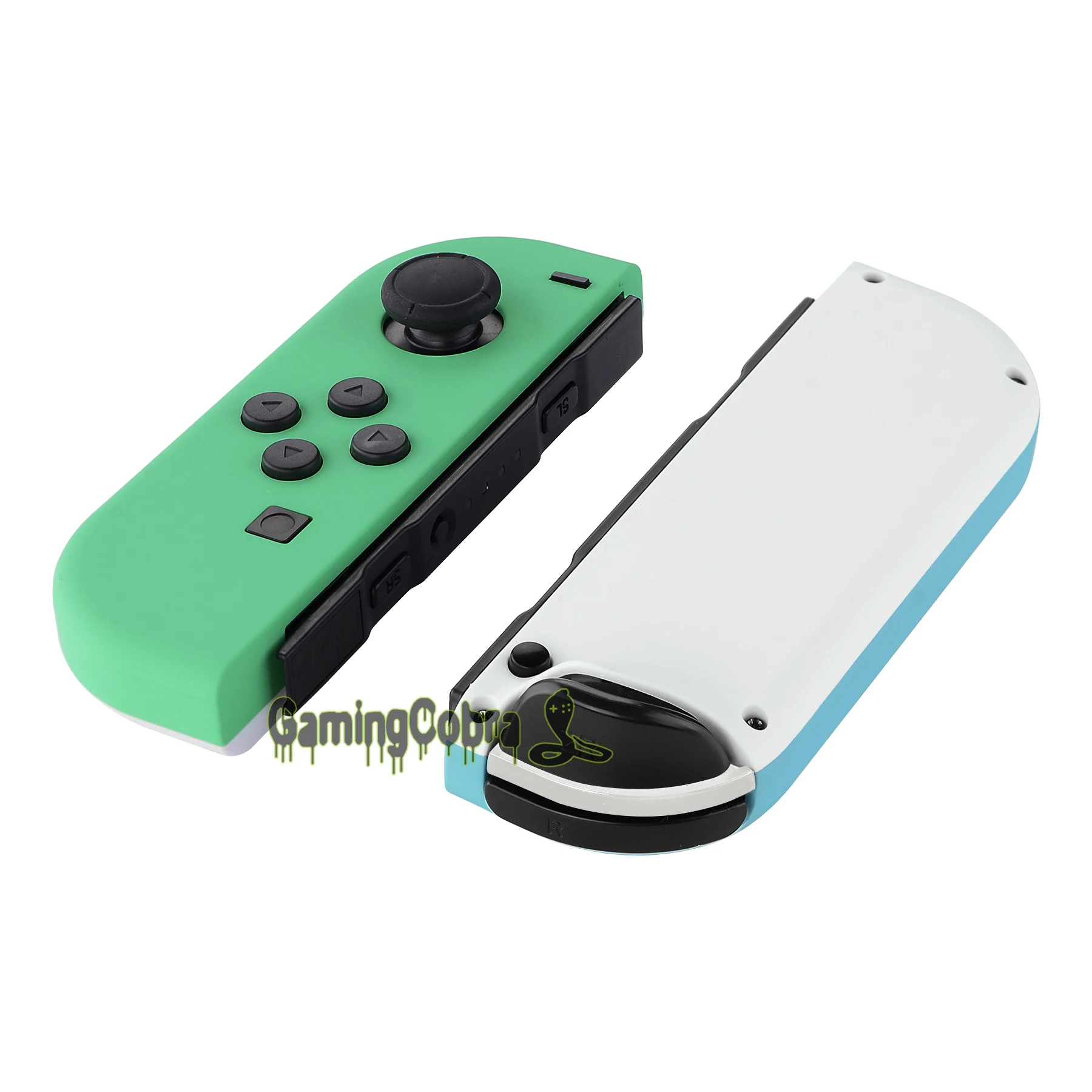 eXtremeRate Soft Touch Mint Green &amp Heaven Blue Controller Housing With Full Set Buttons Shell for NS Switch OLED JoyCon | Электроника