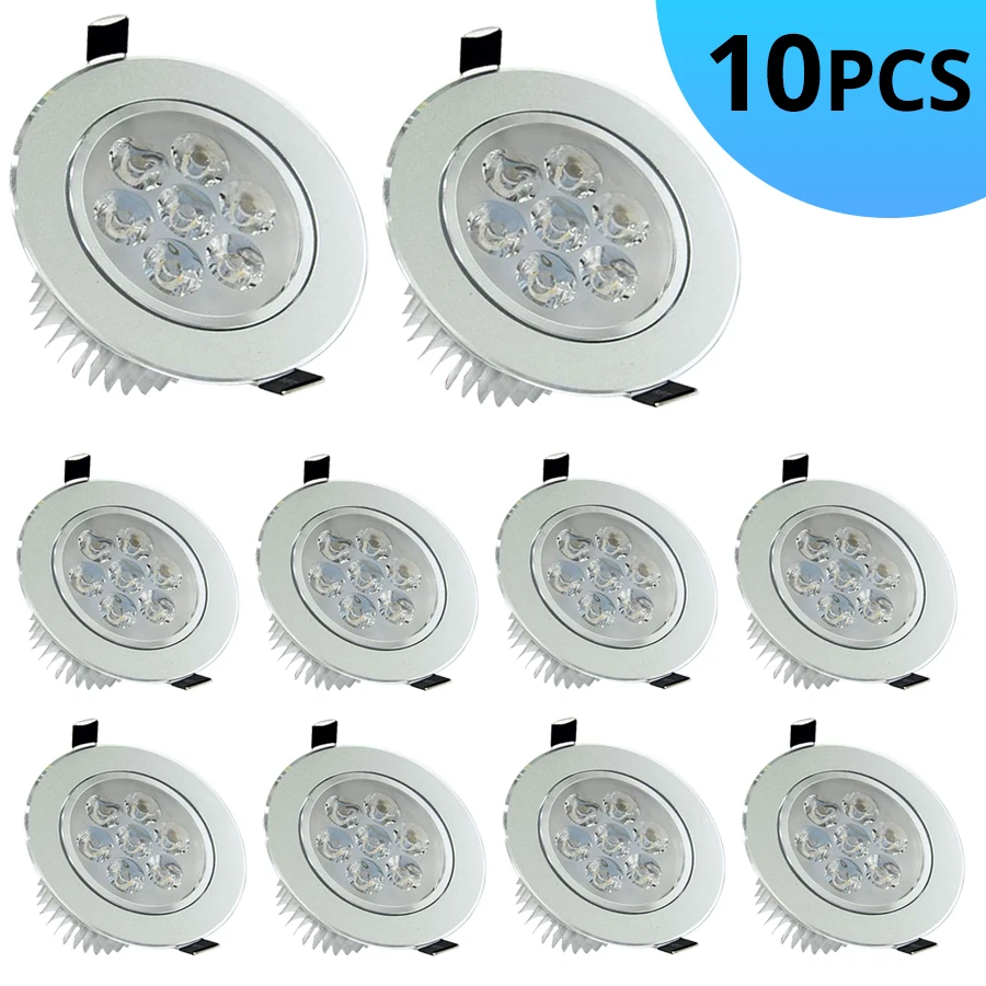 10PCS Downlight Led Light Fixture 12W 15W 21W 27W 36W 45W 85-265V LED Downlight Home Lighting Spoting Led Recessed Ceiling Lamp