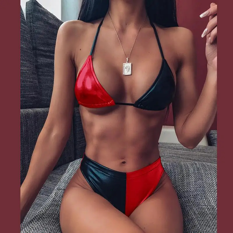 Куркума сексуальный Холтер Бикини 2020 бразильский женский купальник пуш-ап с