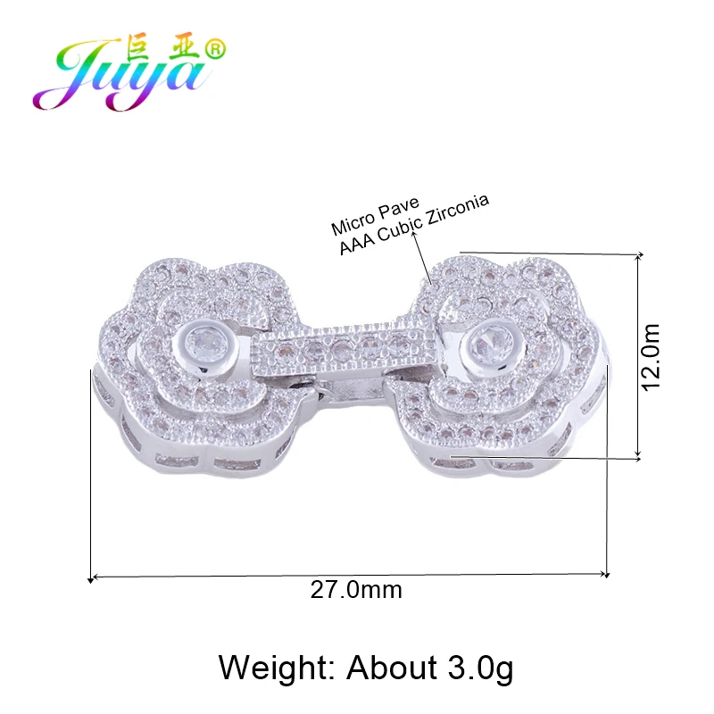 Juya DIY натуральный камень жемчуг бижутерия ручной работы компоненты золото/серебро застежка замок застежки аксессуары