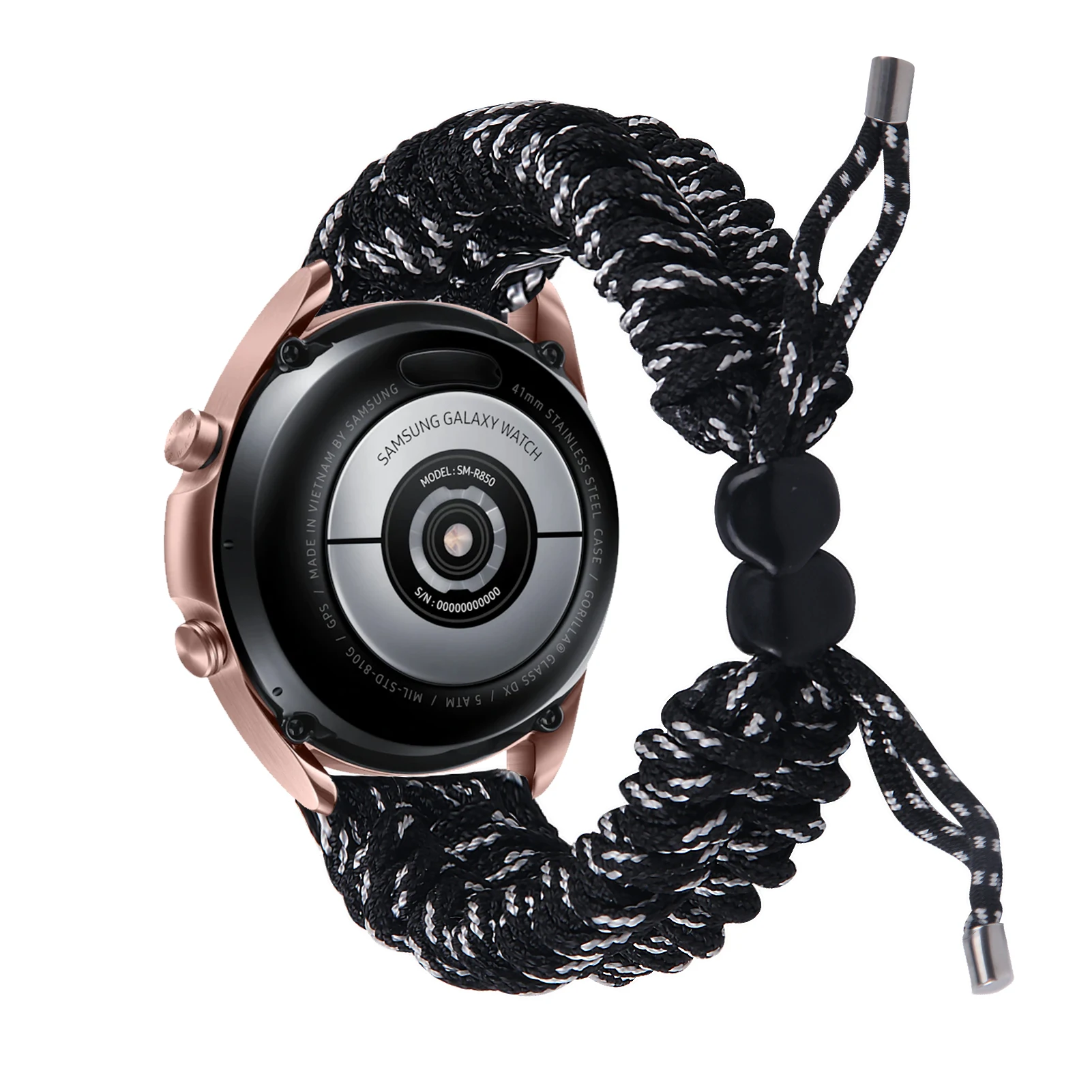 

20mm 22mm For Samsung galaxy watch 4 41mm 45mm band for galaxy watch active 2 umbrella rope braided for Huami watch Nylon rope