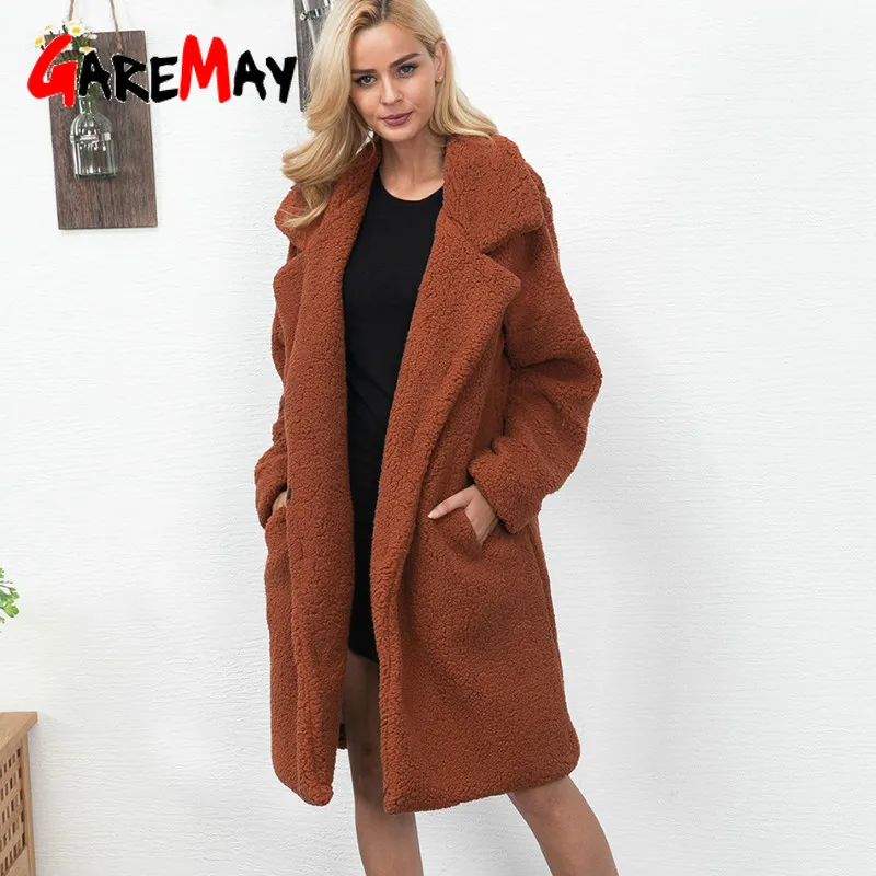 Женское плюшевое пальто из искусственного меха сезон осень зима 2020 толстые