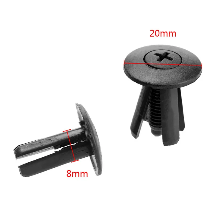 50 шт./пакет автомобильный мотоцикл обтекатель зажимы заклепки подходит для 8 мм