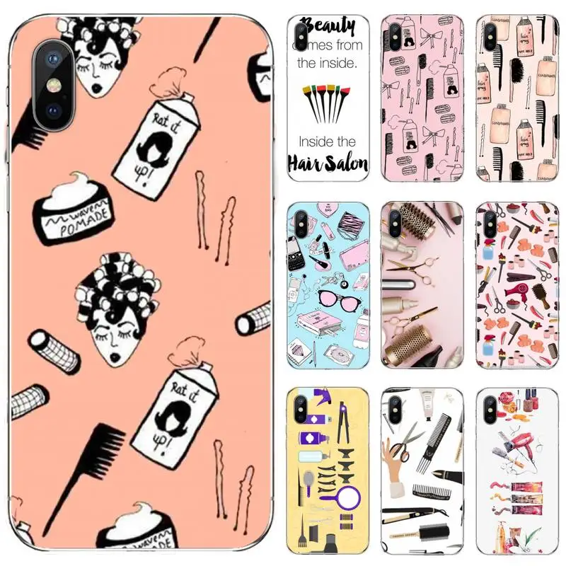 Парикмахерская расческа черный ТПУ мягкий резиновый чехол для телефона iphone 4 4s 5 5s